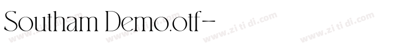 Southam Demo.otf字体转换